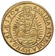 1 Ducat - Francis II Rákóczi, Hungary, 1704-1705 reverse image
