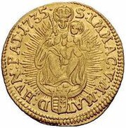 1 Ducat - Charles III, Hungary, 1735 reverse image