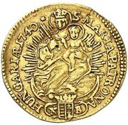 1 Ducat - Charles III, Hungary, 1736-1740 reverse image