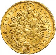 1 Ducat - Maria Theresa, Hungary, 1741-1745 reverse image