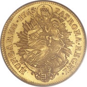 1 Ducat - Maria Theresa, Hungary, 1746-1765 reverse image