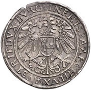 ½ Thaler - Ferdinand I Hall, Austria, 1546-1555 reverse image