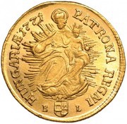 1 Ducat - Maria Theresa, Hungary, 1767-1780 reverse image