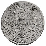 ½ Thaler - Ferdinand I Hall, Austria, 1546-1555 reverse image