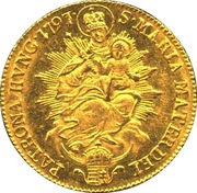 1 Ducat - Francis II Roman Emperor's title, Hungary, 1792-1799 reverse image