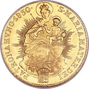 1 Ducat - Francis I Austrian Emperor title, Hungary, 1830-1835 reverse image