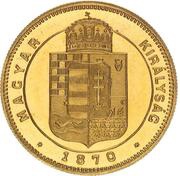 1 Ducat - Francis Joseph I, Hungary, 1870 reverse image
