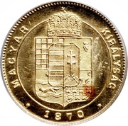 1 Ducat - Francis Joseph I, Hungary, 1870-1881 reverse image