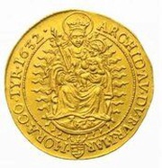 5 Florins - Ferdinand II, Hungary, 1632 reverse image