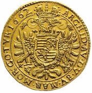 5 Ducats - Leopold I, Hungary, 1662-1665 reverse image