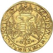5 Ducats - Leopold I, Hungary, 1671 reverse image