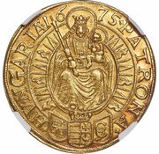 5 Ducats - Leopold I, Hungary, 1675 reverse image