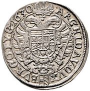 ½ Thaler - Ferdinand II Vienna, Austria, 1624-1636 reverse image