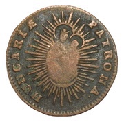 Denier - Maria Theresa Open crown reverse image