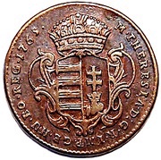 Copper Denier - Maria Theresa Closed crown obverse image