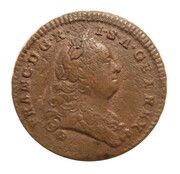 ½ Kreuzer - Francis I of Lorraine, as co-ruler Rézfélkrajcár obverse image