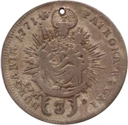 3 Kreuzers - Maria Theresa, Hungary, 1766-1773 reverse image