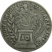 10 Kreuzers - Maria Theresa, Hungary, 1755-1767 reverse image