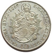 10 Kreuzers - Ferdinand V, Hungary, 1837-1848 reverse image