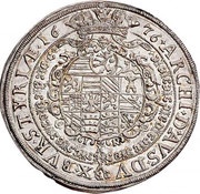 ½ Thaler - Leopold I Graz, Austria, 1669-1684 reverse image