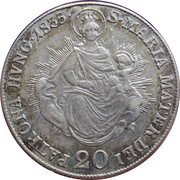 20 Kreuzers - Francis I, Hungary, 1831-1835 reverse image