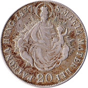 20 Kreuzers - Ferdinand V, Hungary, 1837-1848 reverse image