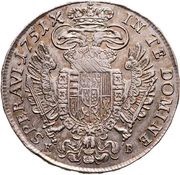 ½ Thaler - Francis I of Lorraine, as co-ruler with X, Hungary, 1751-1764 reverse image