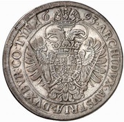 ½ Thaler - Leopold I Vienna, Austria, 1693 reverse image