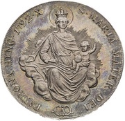 1 Thaler - Francis I King's title, Hungary, 1792 reverse image