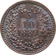 5⁄10 Kreuzers - Francis Joseph I reverse image
