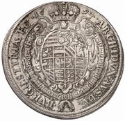 ½ Thaler - Leopold I Graz, Austria, 1694-1696 reverse image