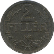 2 Fillér - Charles IV reverse image