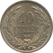 10 Fillér - Francis Joseph I reverse image
