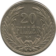 20 Fillér - Francis Joseph I reverse image