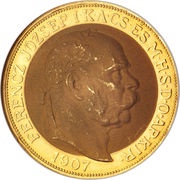100 Korona - Francis Joseph I Coronation obverse image