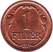 1 Fillér - Miklós Horthy reverse image