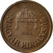 2 Fillér - Miklós Horthy obverse image
