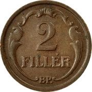 2 Fillér - Miklós Horthy reverse image