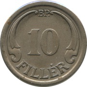10 Fillér - Miklós Horthy reverse image