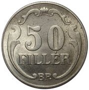 50 Fillér - Miklós Horthy reverse image