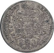 ½ Thaler - Charles VI Hall, Austria, 1733 reverse image