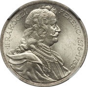 2 Pengő - Miklós Horthy Death of Rákóczi, Hungary, 1935 reverse image