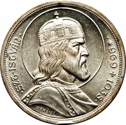 5 Pengő - Miklós Horthy Death of St. Stephen, Hungary, 1938 reverse image