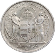 5 Pengő - Miklós Horthy Birthday obverse image