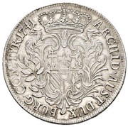½ Thaler - Maria Theresia Vienna, Austria, 1741-1743 reverse image