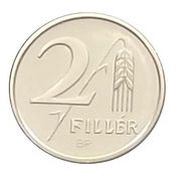2 Fillér 60th Anniversary of Forint, Hungary, 2006 reverse image
