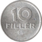 10 Fillér Set Issue, Hungary, 1966-1967 reverse image