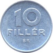 10 Fillér reverse image