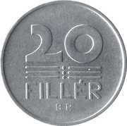 20 Fillér, Hungary, 1953-1966 reverse image