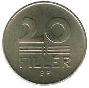 20 Fillér Set Issue, Hungary, 1966-1967 reverse image